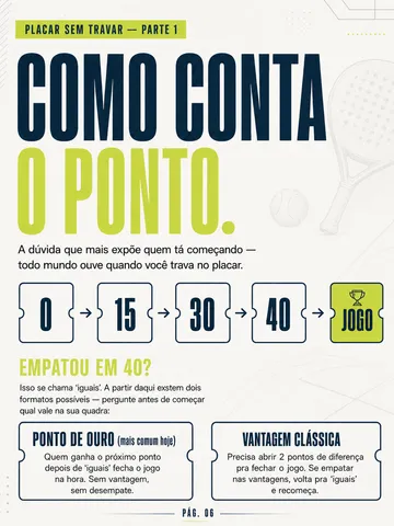 Página do guia: como conta o ponto sem travar